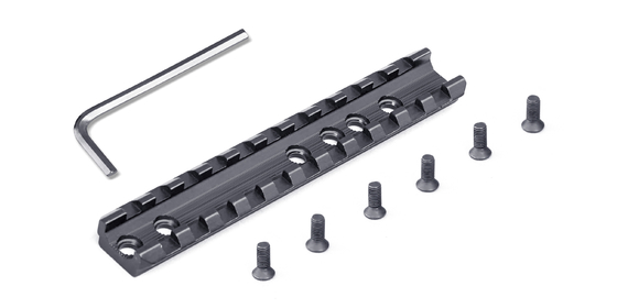 Pieza tirada 120m m del arma del carril de Picatinny de la escopeta de la aleación de aluminio 0.018kg